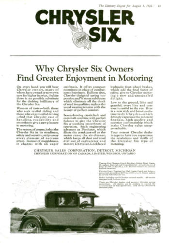 1925 Chrysler Ad-10