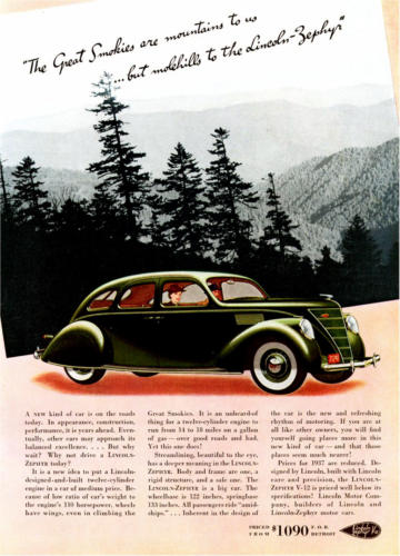 1937 Lincoln Zephyr Ad-10