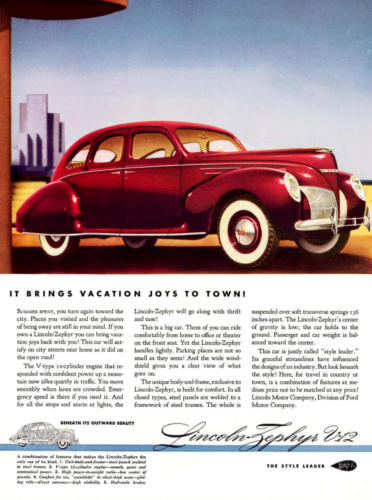 1939 Lincoln Zephyr Ad-10