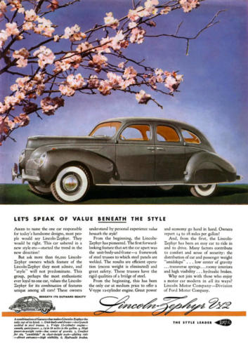 1939 Lincoln Zephyr Ad-12