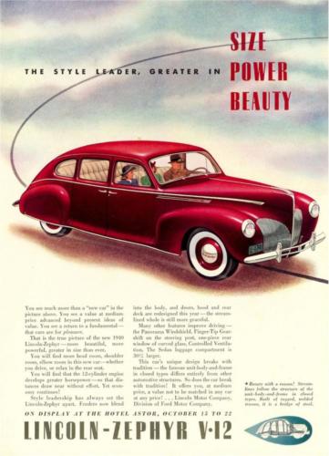 1940 Lincoln Zephyr Ad-17