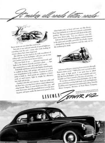 1940 Lincoln Zephyr Ad-58