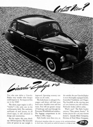 1940 Lincoln Zephyr Ad-60