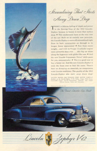 1942 Lincoln Zephyr Ad-01