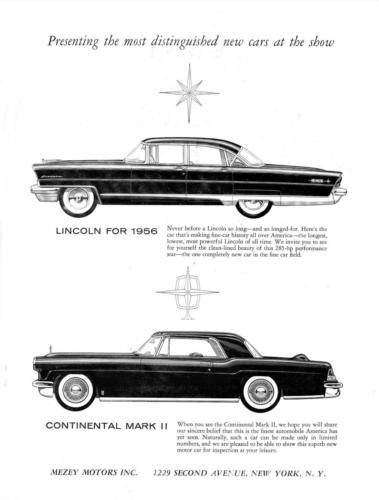 1956 Lincoln Continental Ad-53