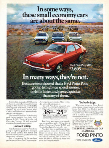 1976 Ford Pinto Ad-01