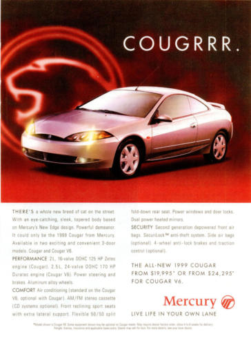 1999 Mercury Cougar Ad-03