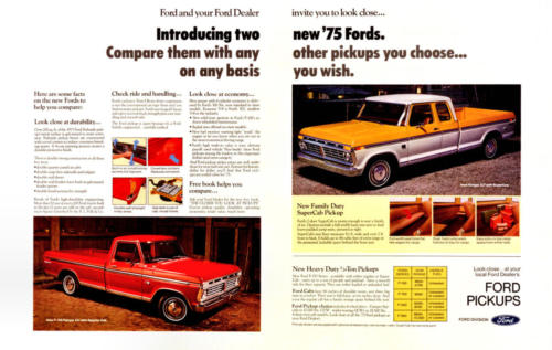 1975 Ford F-150 and Ranger advertisement. (01/12/08)