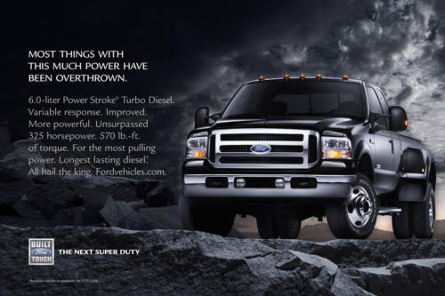 Bold New Ads for the 2005 F-Series Super Duty